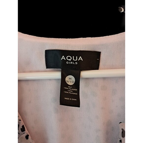 Aqua Asymmetrical Ruffle Dress Girls Pink and Black Printed from Bloomingdale's, - Picture 6 of 12